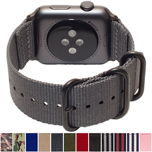 Carterjett Compatible With Apple Watch Band 45Mm 44Mm 42Mm Women Men Nylon Rugged Replacement Iwatch Band Military Buckle For Sport Nike Edition Series 8 7 6 5 4 3 2 1 (45 44 42 S/M/L Gray) #TOP1