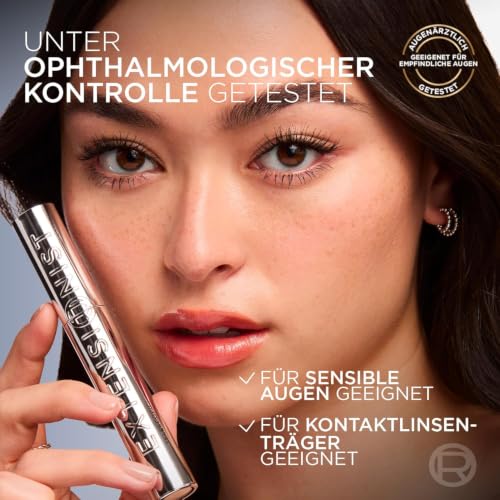 L'Oréal Paris Telescopic Extensionist Mascara, Verlängernde Wimperntusche (Farbe Schwarz), für lange Wimpern und einen extremen Lash-Extension Look, definierte Länge, Schwung & Volumen, 1x 9,9ml