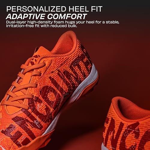 Image of Nivia Encounter Retro Turf Football Shoes for Men, Duofoam Cushioning, TPU 3D Embossed Upper, Rubber Studs for Turf, Lightweight Football Shoes for Artificial Ground