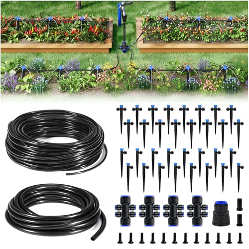 HIRALIY 200FT Drip Irrigation System Kit