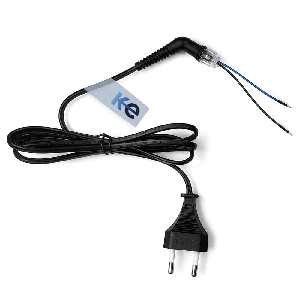 Anakel Home Repuesto Cable de Alimentación Compatible con Plancha de Pelo GHD MK4 | Cable Giratorio 360º con Enchufe Europeo | Cable de Sustitución Negro 1,50 m