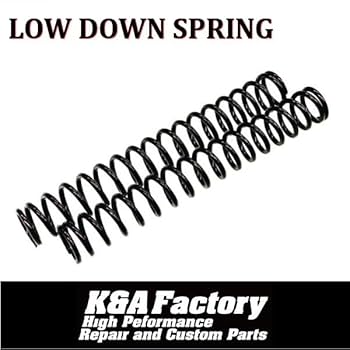 Amazon.co.jp: 高品質フロントフォーク用ローダウンスプリング