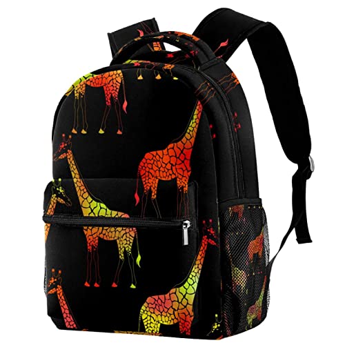 Sac à dos voyage girafe enfant jaune orange Leisure Campus imperméable