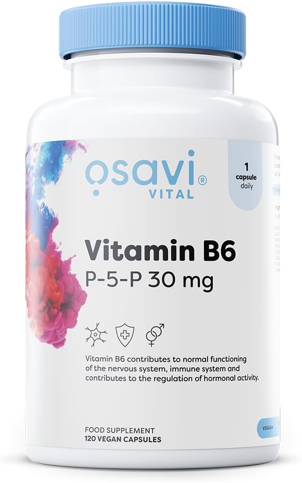 Osavi Vitamin B6 – P-5-P, 30mg – 120 vegan caps