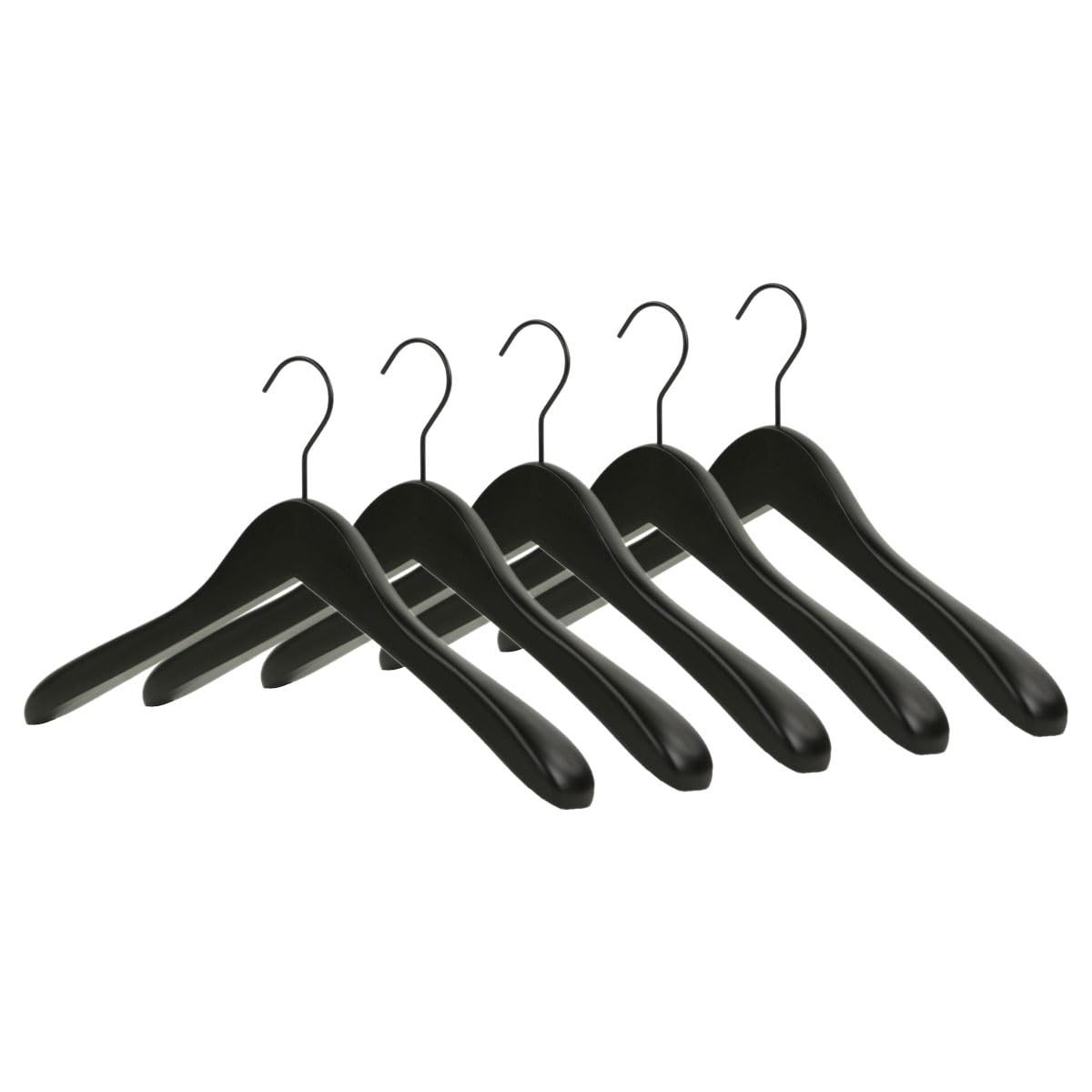 Amazon.co.jp: 木製ハンガー (名入無) スーツ ジャケット用 5本セット 