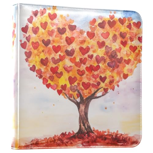 Álbum de fotos Scrapbook autoadhesivo con cubierta de cuero PU, 3 argollas, 40 páginas, tamaño exterior 30 x 28.5 cm miniatura 1