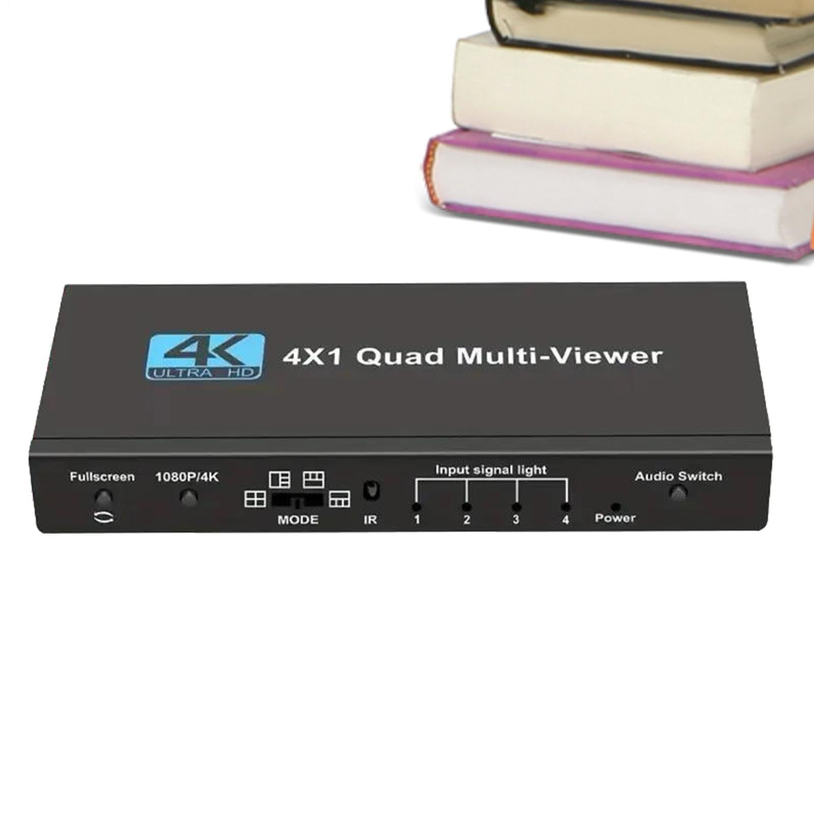 Monitor Quad Display Digitale Multi-Schermo 4-in-1 Senza Giunture | Multi-Viewer Per Video Per Impianti Home Theater, Postazioni , Sale Conferenze e Sistemi Di Monitoraggio Sicurezza