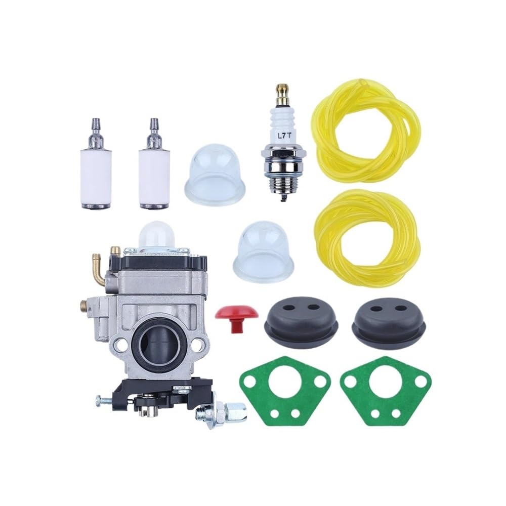 Kit de servicio de filtro de línea de combustible y válvula de retención de carburador, compatible con carburadores SCV43 de 2,43 cc S-CV-43