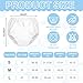 Funtery 12 Packs Waterproof Plastic Pants for Toddlers Reusable Diaper Covers Unisex Baby Potty Training Underwear Covers(1T) White