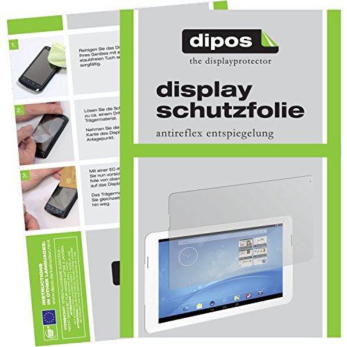 dipos I 2X Pellicola Protettiva antiriflesso Compatibile con Trekstor Surftab Breeze 10.1 Quad Pellicola di Protezione