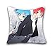 Taie d'oreiller Housse de coussin pour Anime Assassinat Classroom Nagisa Shiota et Karma Akabane L3147, Single Side Print(Include the pillow inner), 15.7x15.7Inches(40x40CM)