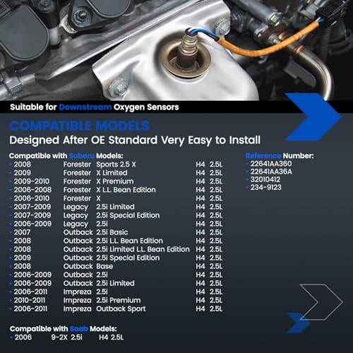 Sensor de Oxígeno Compatible para Subaru Forester Impreza Legacy miniatura 2