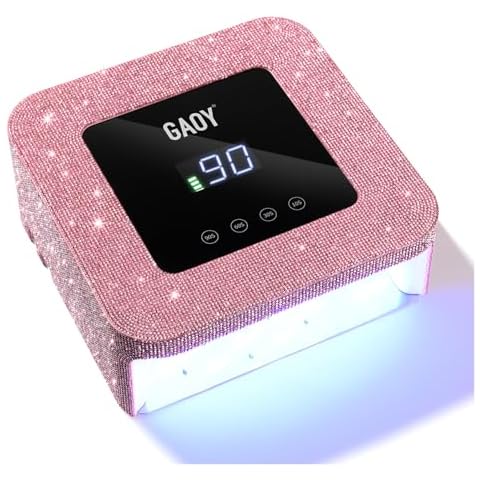 GAOY Cordless UV LED Nail Lamp with Timer Cover
