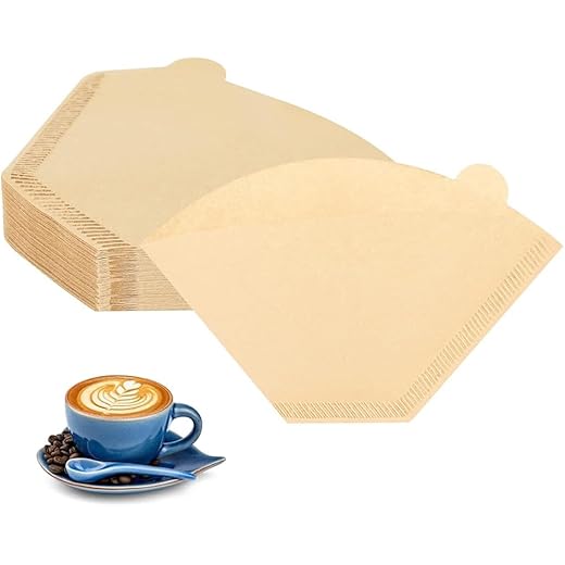 Supvox 100 Counts Coffee Filter Paper for Brewing Coffee Na