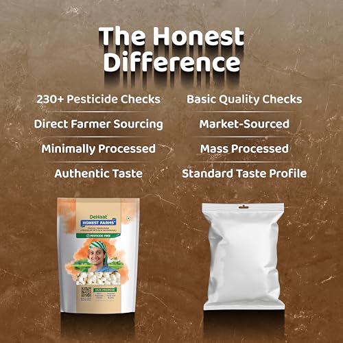 Image of DeHaat Honest Farms Pesticide Free Makhana (Premium Mithila Makhana) 100 Gms (Pack of 2)