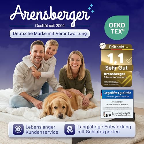 Arensberger Matratze Anna 180×200 cm mit Nanocell Gel-Schaum