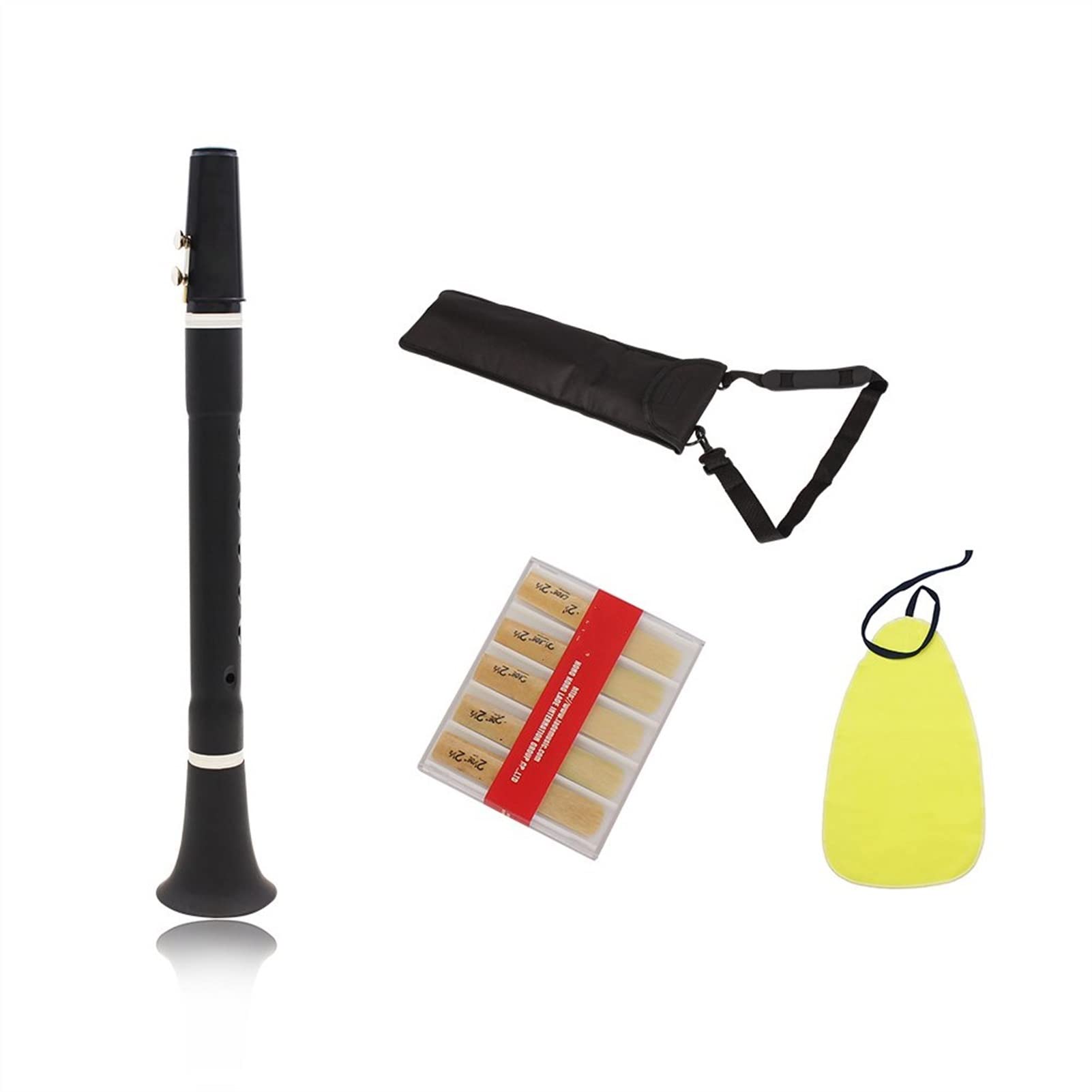 Mini BB B Clarinete Plana Con Lámina De Tela De Limpieza Bolsa De Instrumento De Viento De Madera