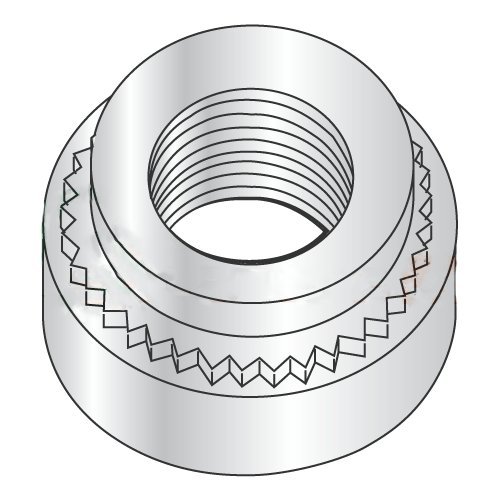 M4-0.7-1 Self Clinching Nuts/Steel/Zinc/Shank Height: .97 mm/Minimum Sheet Thickness: 1 mm (Carton: 6,000 pcs)