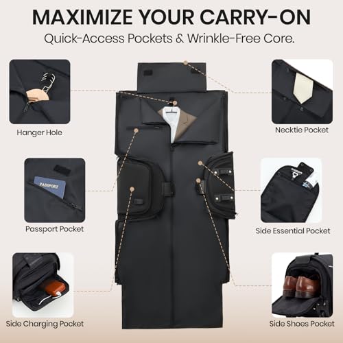 Fanwoli 3-in-1 Convertible Garment Bag