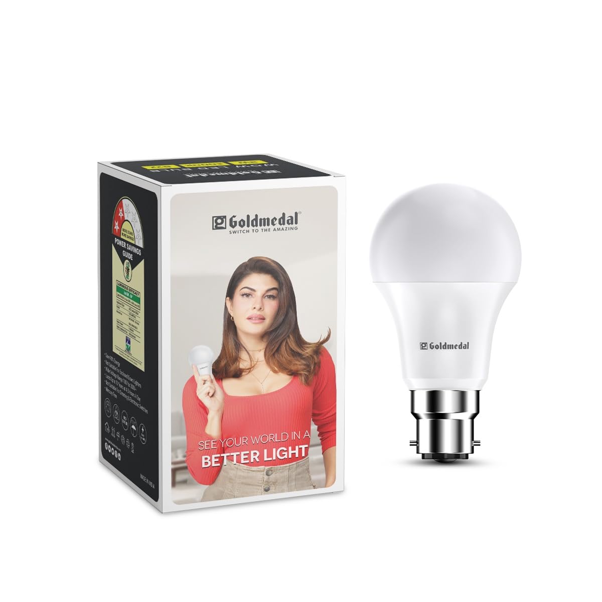 Goldmedal Wow 9W B22 Base LED Bulb – Cool Daylight (6500k) | Energy Efficient | 230 Degree Light Coverage | Surge Protection up to 4KV | Rated Life 15000 Hrs | for Home & Office |Pack of 1-image-9