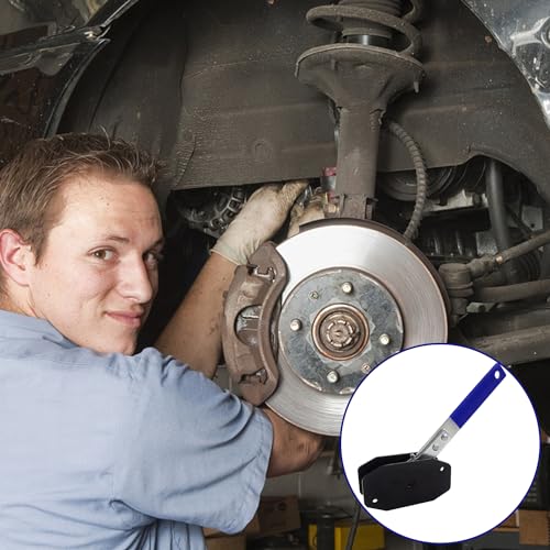 GIAK Bremskolbenrücksteller Bremskolben Rückstellwerkzeug Ratschen-Bremssattelpresse mit 4 Bremsbelag Ersatzhaken Bremssattelwerkzeug für die Reparatur von Autobremsen (A)
