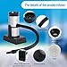 BORUIT Smoking Gun Cocktail Smoker Gun Includes Wood Chips and Accessories,Portable Drink Smoker,Indoor Food Smoker Infuser Kit for Cocktails,Meat,BBQ,Cheese,Veggies & Sous Vide（Silver)