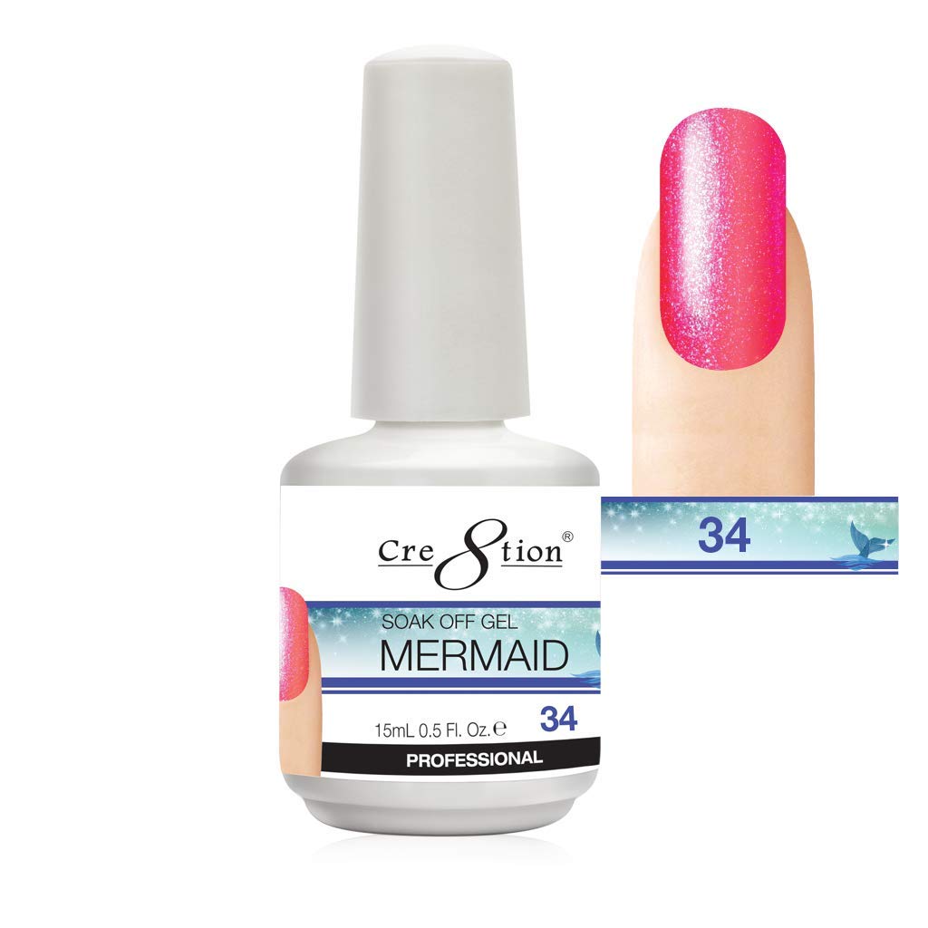 Cre8tion - Mermaid Collection Soak Off Gel 15mL | MM34