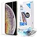 iPhone Xs MAX Screen Protector, Tempered Glass Full Cover Screen Shield [Dome Fix] Easy New Slide Install and Repair Kit by Whitestone for Apple iPhone 10s MAX (2018) - 1 Pack