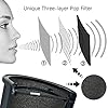 Pop Filter, LEAGY [Upgraded Three Layers] Metal Mesh & Foam & Etamine Layer Microphone Pop Filter,Microphone Windscreen Cover,Handheld Mic Shield Mask for Vocal Recording,Youtube videos,Streaming #1