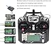 DTXMX FS-i6X 10CH Radio Transmitter and Receiver FS-iA10B 2.4G RC Controller for Airplane Helicopter FPV Drone RC Quadcopter Fly in The vast Sky (Mode-2)