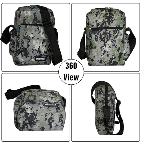 Image of Storite 10 Inch Stylish Padded Mini Crossbody Sling Bag for Men and Women, Small Passport Travel Bag and Small Sling Bag With Water Bottle Pocket