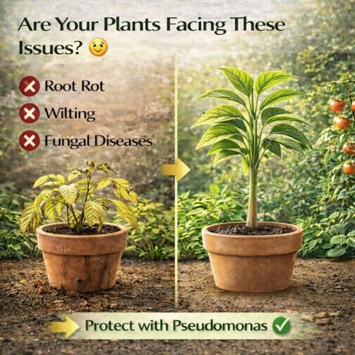 Image of Indian Gardens - Pseudomonas Plant fertilizer | Soil health booster | Pseudomonas fluorescens |Chemical-free plant food - 200 Grams