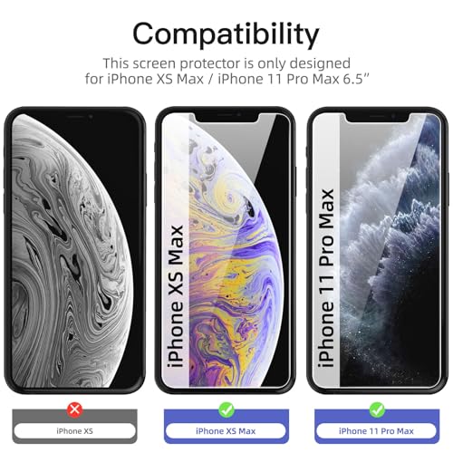 Image of Supershieldz NeoGuard True 360 Privacy Tempered Glass Screen Protector Guard for iPhone 11 Pro Max and Xs Max, 9H Hardness, Anti-Static, Case-Friendly, Easy Installation Kit - 1 Pack