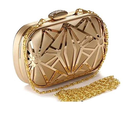 Image of TOOBA Handicraft Women's Box Clutch Bag Purse | Designer Evening Bag, Bridal Purse & Party Handbag Design - Wedding & Special Occasion Clutch
