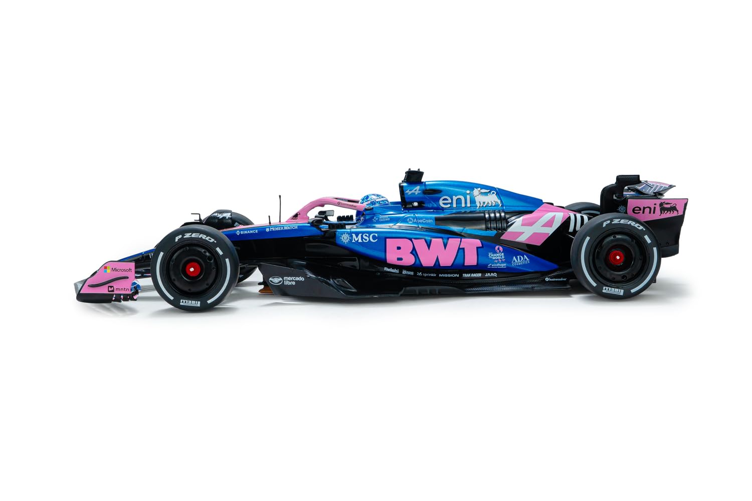 Solido - Alpine A525#10 GP Bahrain 2025 1:18 - Die-Cast Formuła 1 model samochodu, kierowca P. Gasly, niebieski, model kolekcjonerski, karton okienny z cokołem z tworzywa sztucznego
