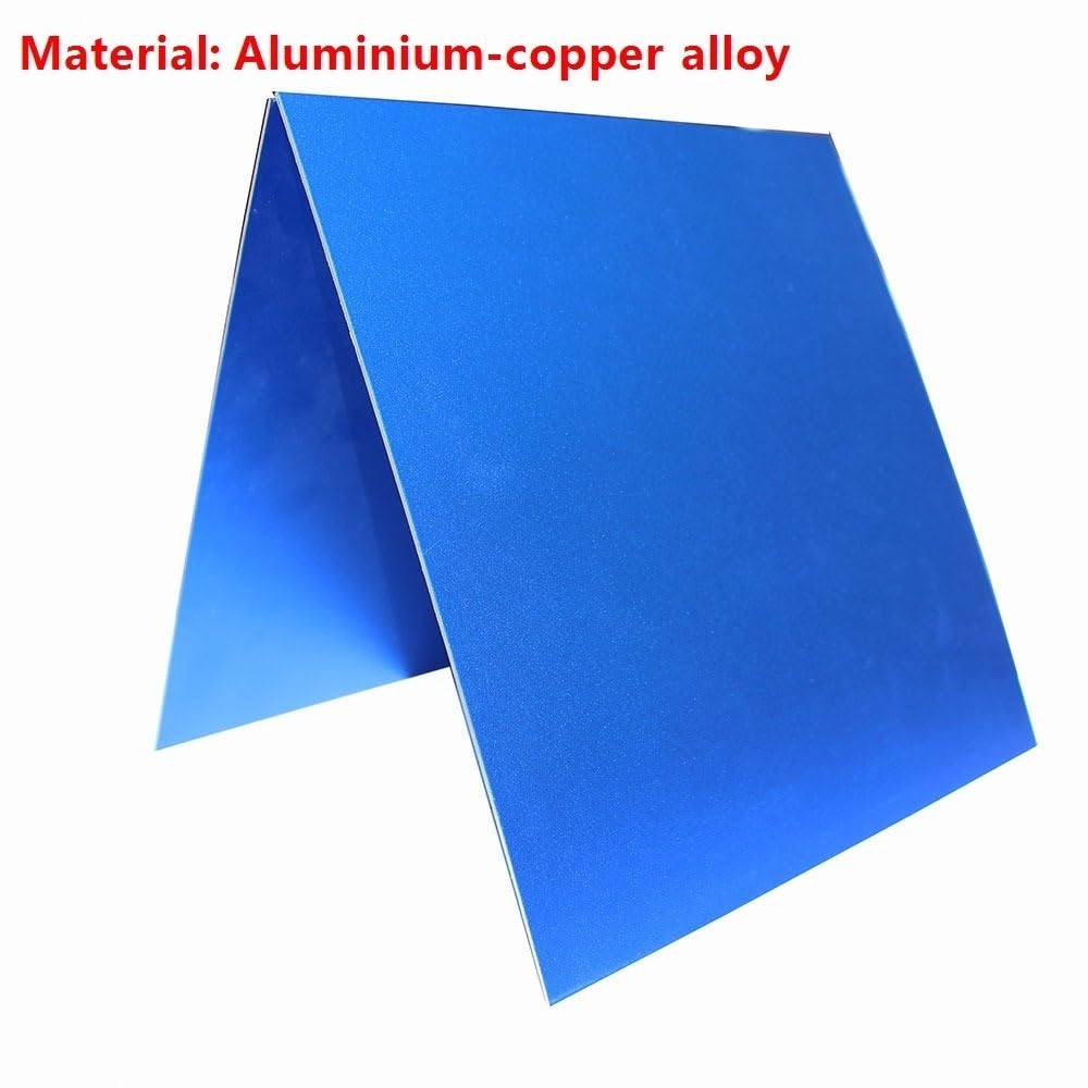 Anodowane blachy aluminiowe - blachy kwadratowe, grubość 1 mm, 2 szt.,(Red,1.0x300x300mm)