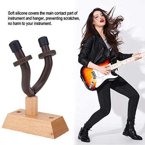 Cintres de guitare Base en bois Durable support de crochet de guitare support mural pour guitares basse ukulélé guitare… - Les Beatles, Paul McCartney, John Lennon, RIngo Starr, George Harrison Cintres de guitare Base en bois Durable support de crochet de guitare support mural pour guitares basse ukulélé guitare… – Image 4