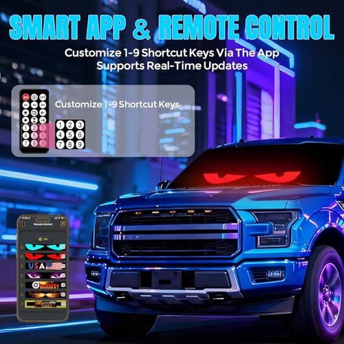 Señal LED para coche de 90x19 cm pantalla luminosa de 1 unidad para vehículos 5