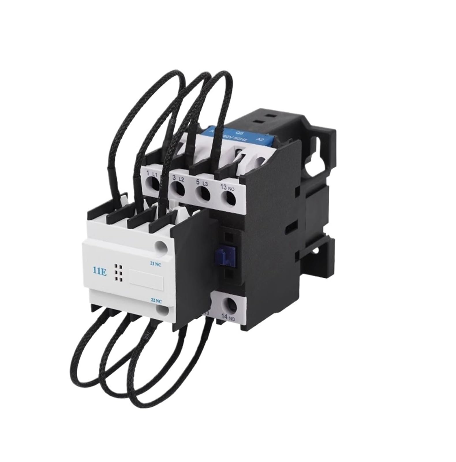 Contactor de CA CJ19-25 32 43 63A Armario compensación condensadores conmutación 220V 380V potencia reactiva(CJ19-43,220V)