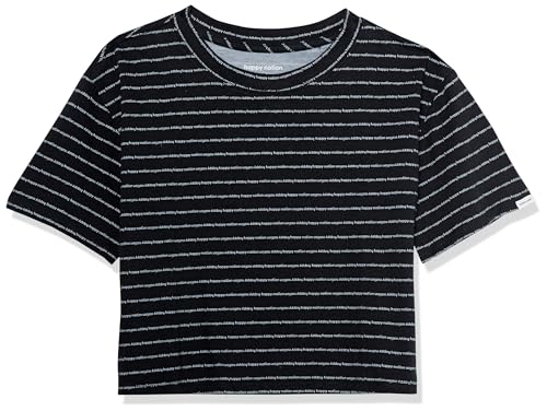 Happy Nation Girls Relaxed Cotton Crop T Shirt