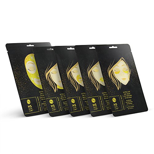Happy Skin 5-Pack Anti-Aging 24K Gold Ultra-Lite Facial Care with Bee Venom: Hydrogel