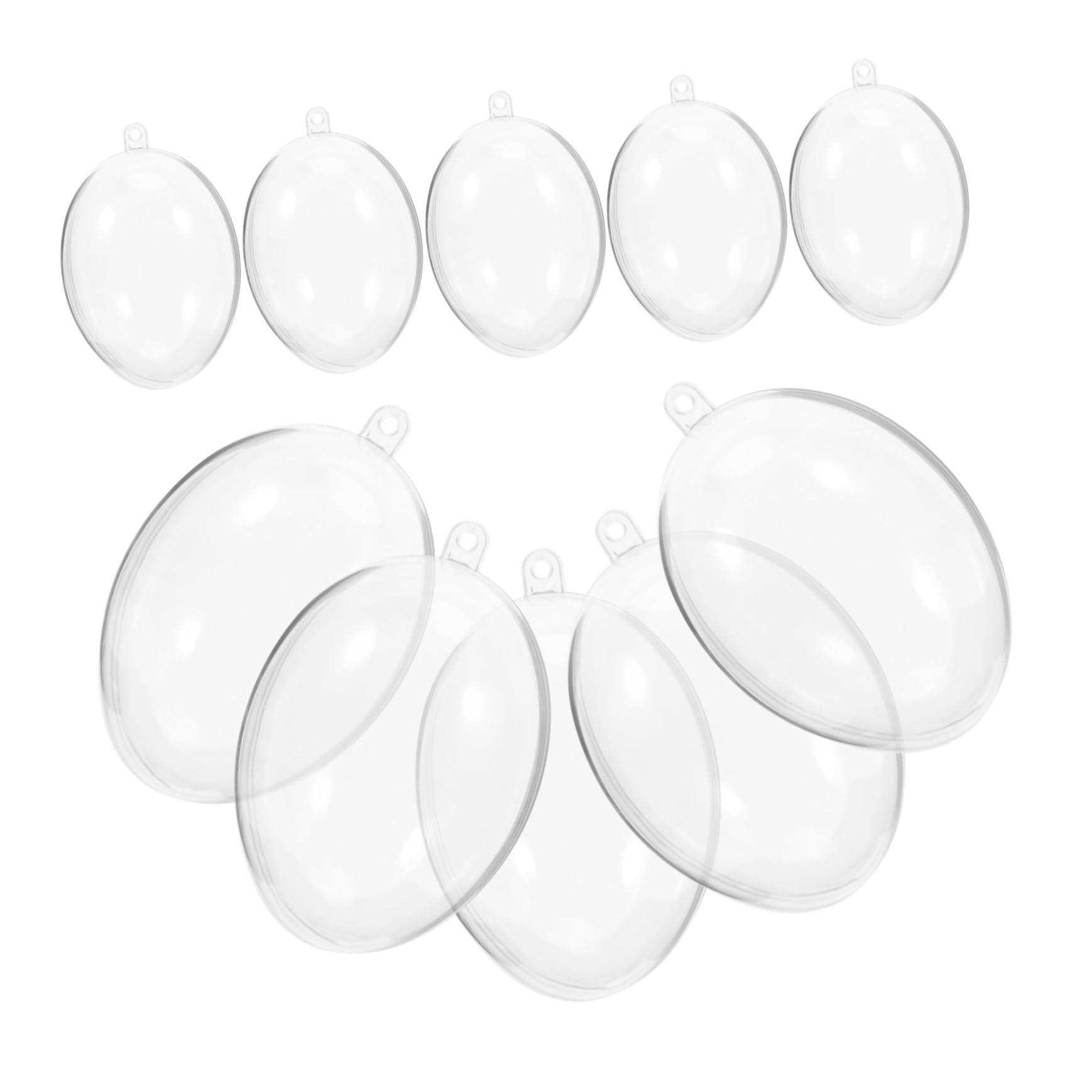 TOPBATHY 3 Juegos Bola Transparente Bola De Acrilico Rellenable con Decoraciones De Su Elección Decoración Fiesta Colgantes Decorativos Decoración Navideña Bolas Claras Acrílico 10 Uds * 3