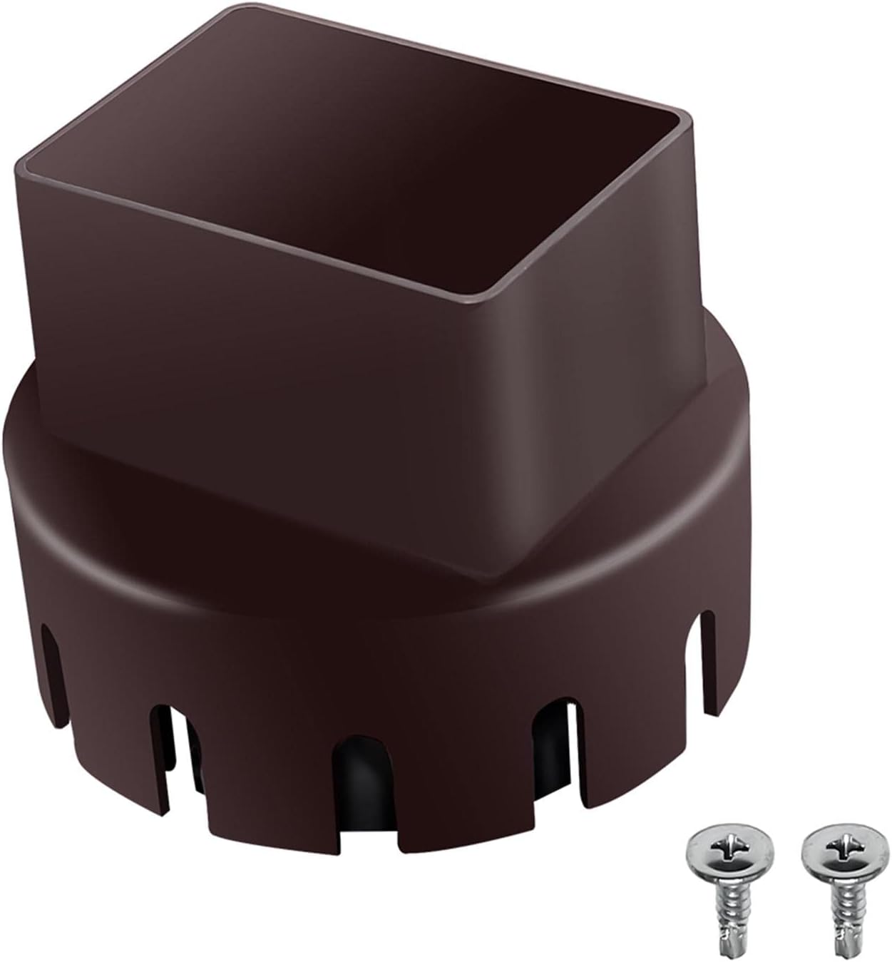 Tookie Downspout Adapter, Universal Square to Round
