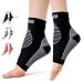 Plantar Fasciitis Sock Compression Foot Sleeves for Men & Women Increase Blood Circulation (Black, Large)