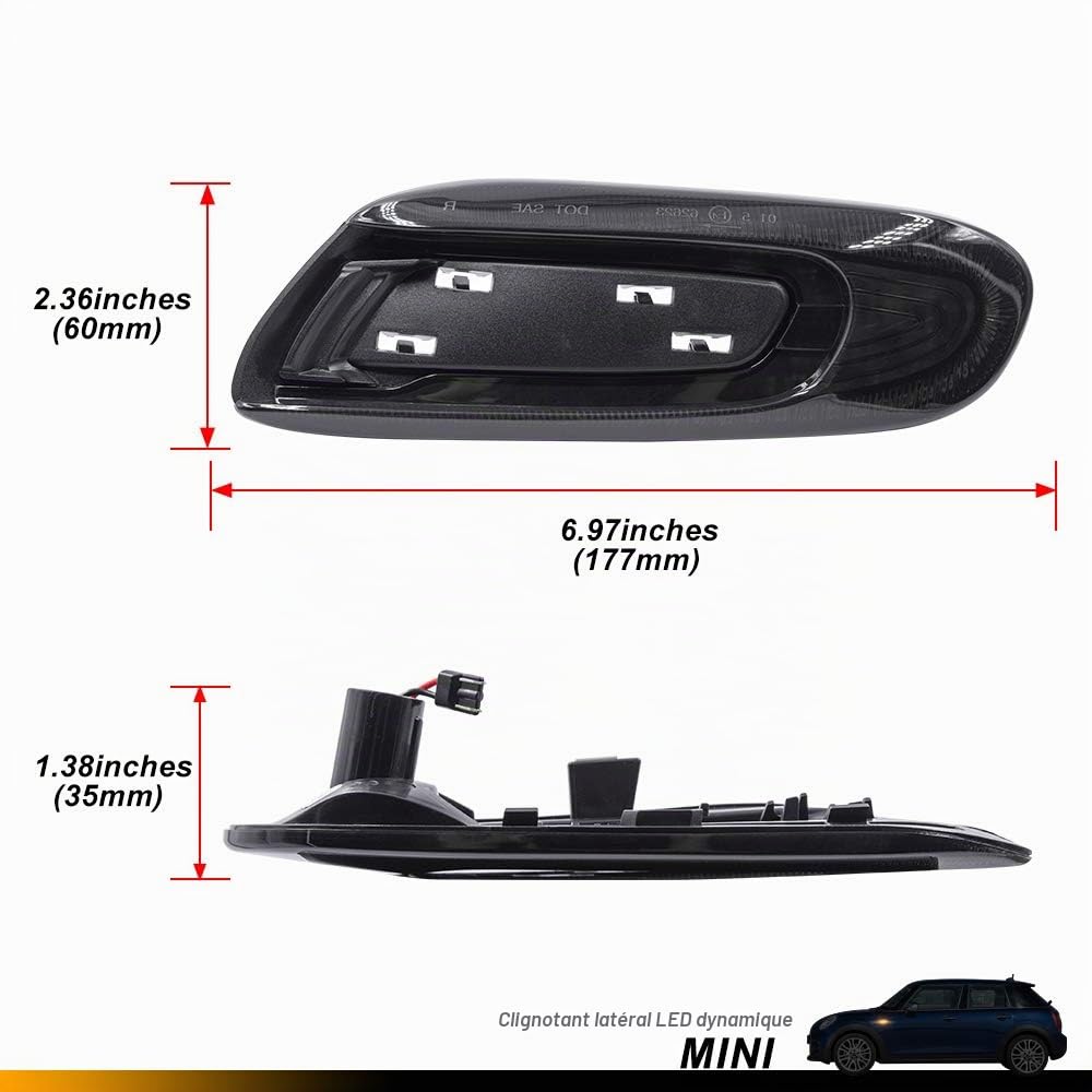 répétiteurs latéraux LED pour M/INI Cooper F55 F56 F57 S SD