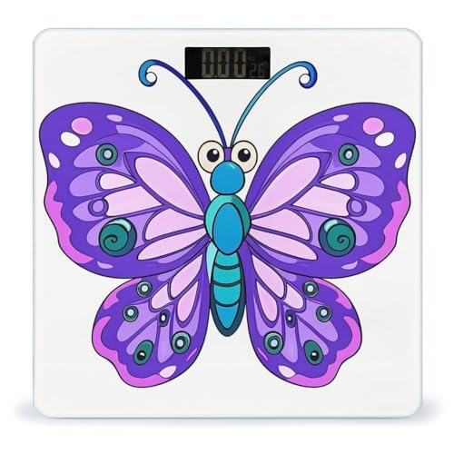 Báscula de baño digital Purple Butterfly miniatura 1