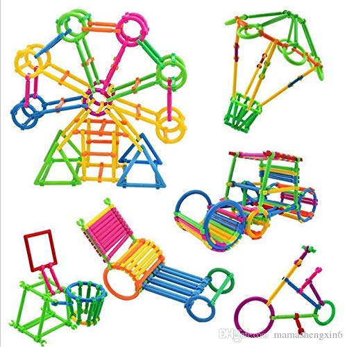 Yasamazing Baby Building Construction Puzzle Childrens Puzzle Straw Blocks Pipette Stitching Assembly Straw Build Blocks Creative Toy Little Kids Playing Mind activiting Game Multi (B094VD45F9) Amazon Price History, Amazon Price Tracker