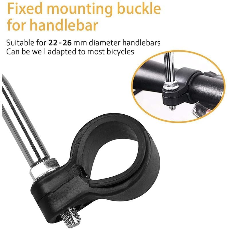 Bike Mirrors, 2Pcs Bicycle Large Wide Angle 360°Adjustable -Bicycle Mirrors for Handlebar 22-26mm, for Mountain Road Bike Motocycle