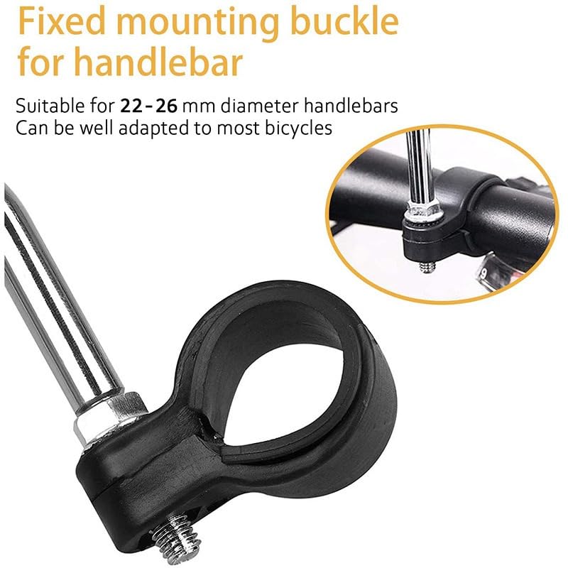 Bike Mirrors, 2Pcs Bicycle Large Wide Angle 360°Adjustable -Bicycle Mirrors for Handlebar 22-26mm, for Mountain Road Bike Motocycle