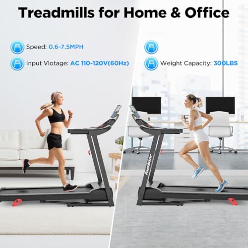 Image of 2.5HP Folding Incline Treadmill, Electric Treadmill for Home